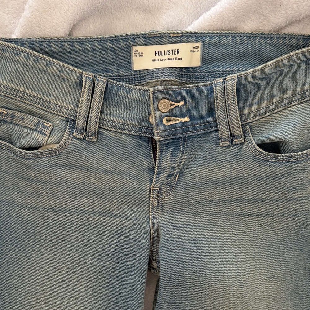 Hollister Women's Sky Blue Boot Cut Jeans